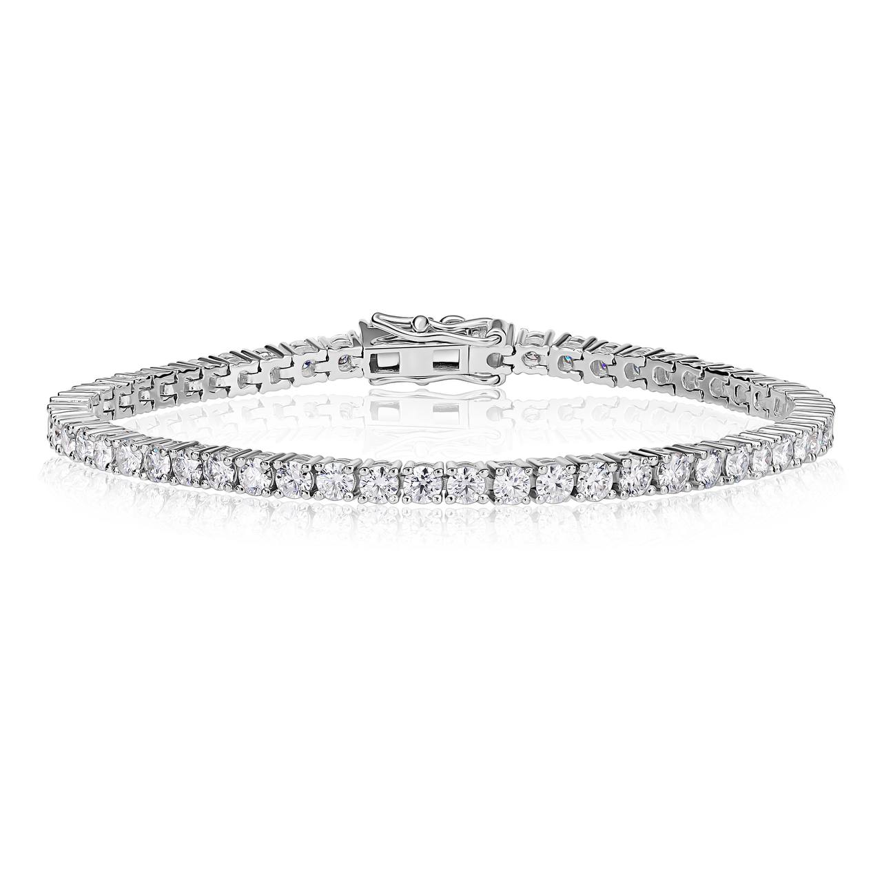 5.50 קראט משובץ באבני מואסנייט ice diamonds