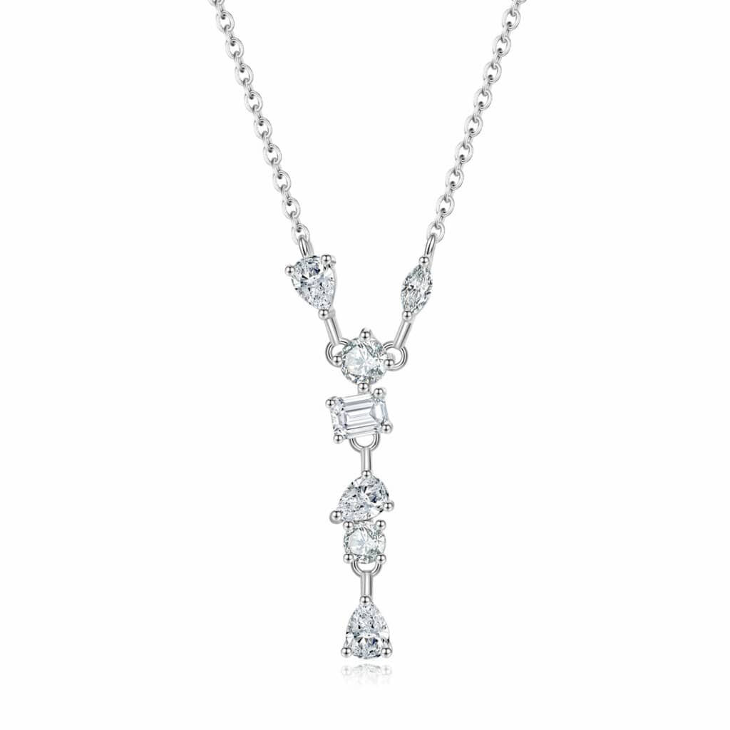 ליון פנטזי 1.7 קראט אבני מואסנייט, התליון מכסף 925 מצופה זהב לבן 14 קראט ice diamonds