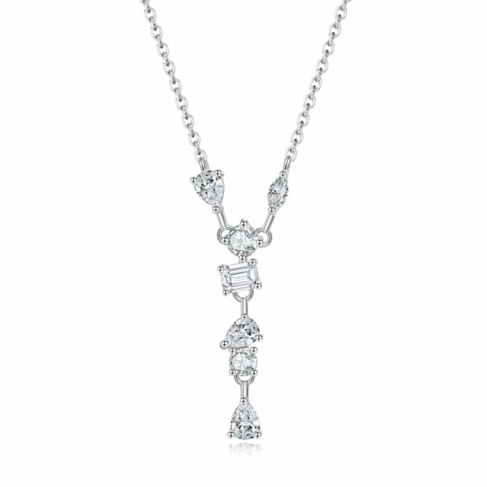 ליון פנטזי 1.7 קראט אבני מואסנייט, התליון מכסף 925 מצופה זהב לבן 14 קראט ice diamonds