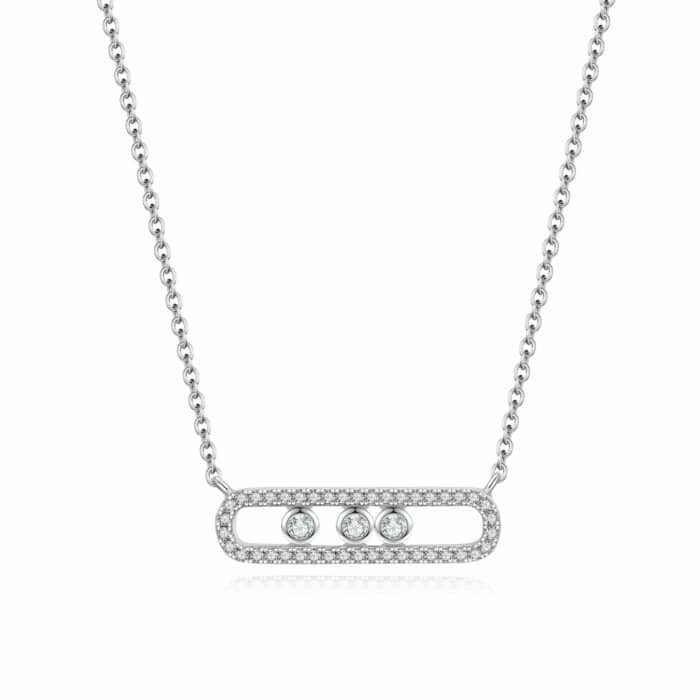 תליון סוליטר דגם 0.3 קראט אבני מואסנייט,התליון מכסף 925 מצופה זהב לבן 14 קראט ice diamonds