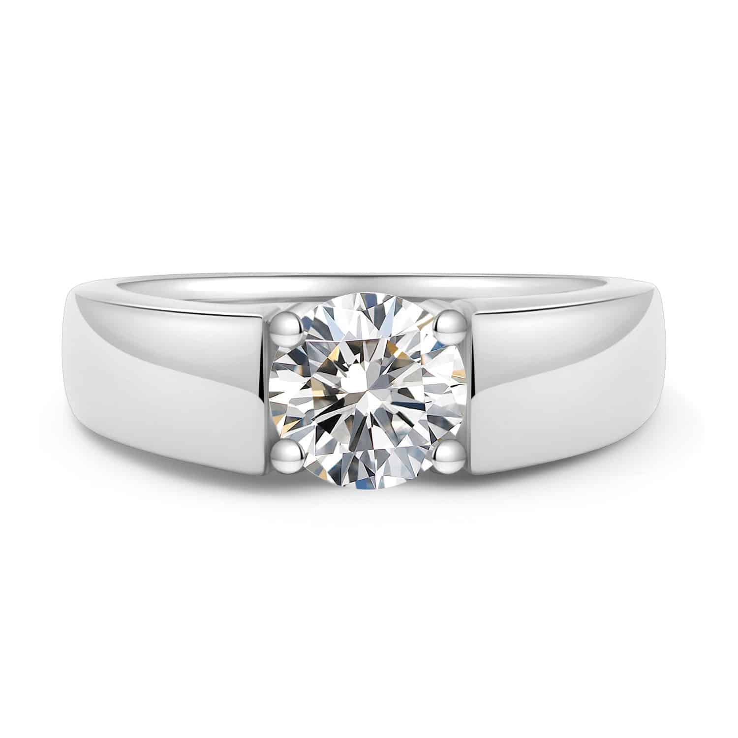 טבעת ונוס 1 קראט אבני מואנייס ice diamonds