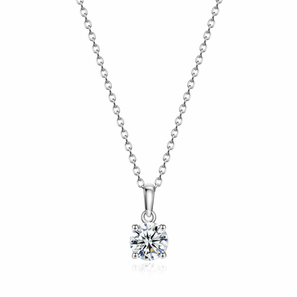 תליון סוליטר 5 קראט אבני מואסנייט ice diamonds