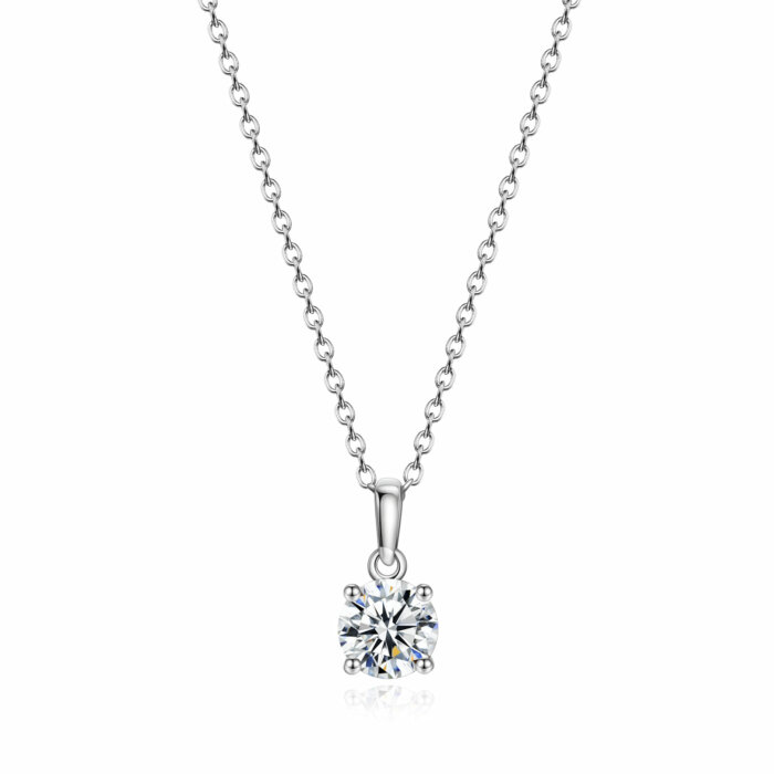 תליון סוליטר 5 קראט אבני מואסנייט ice diamonds