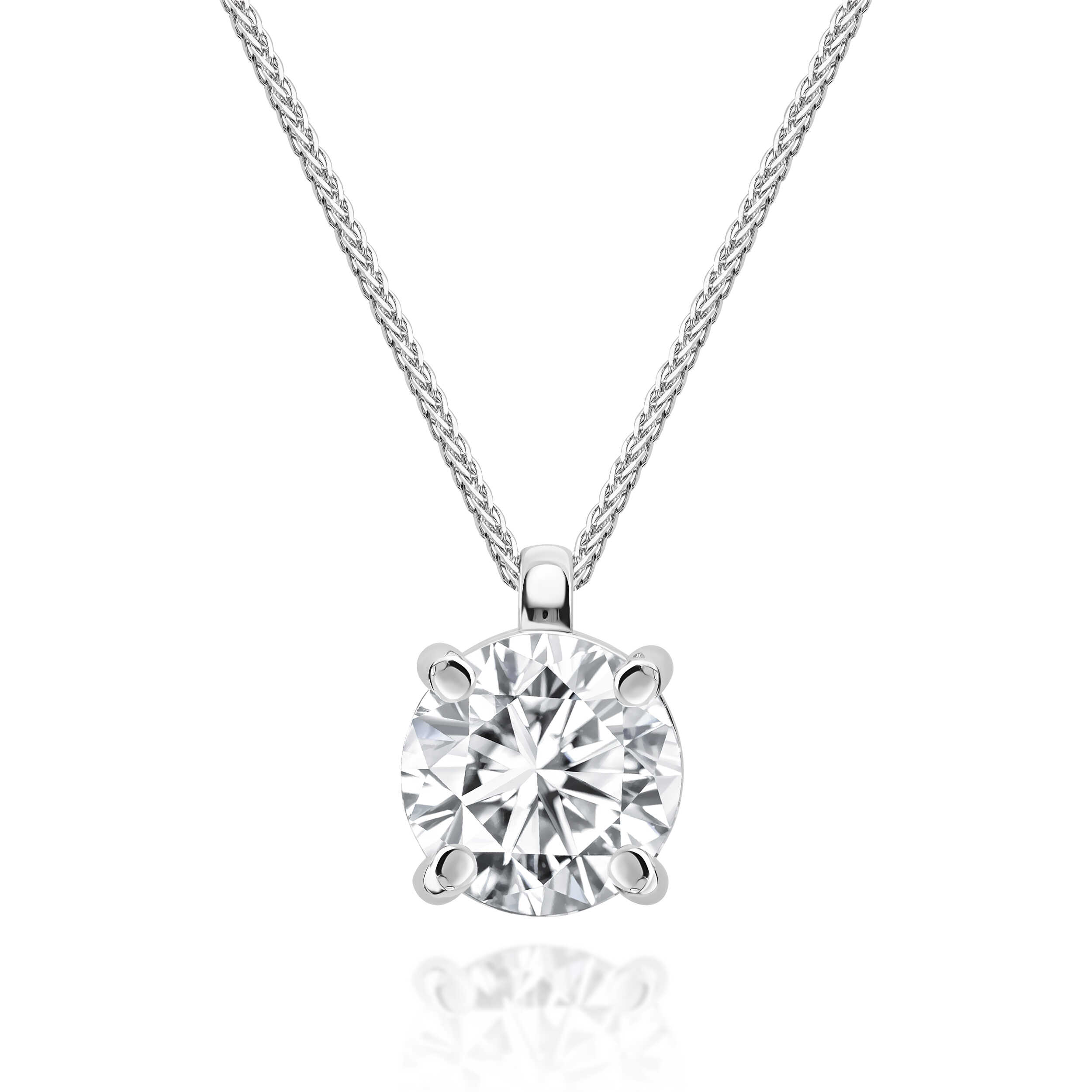 תליון סוליטר 5 קראט אבני מואסנייט ice diamonds