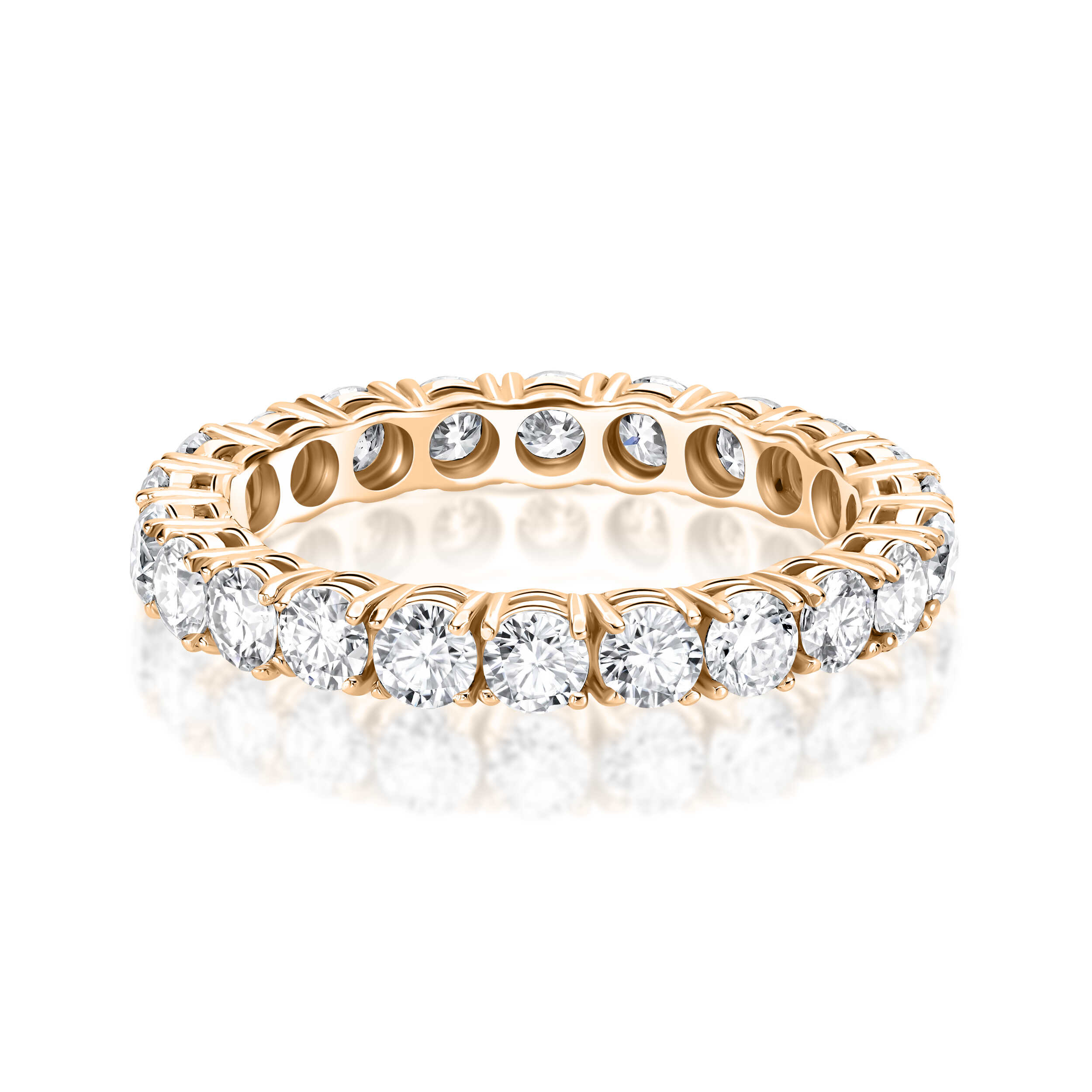 טבעת נטע אינטרנטית מואסנייט 2.4 קראט ice diamonds