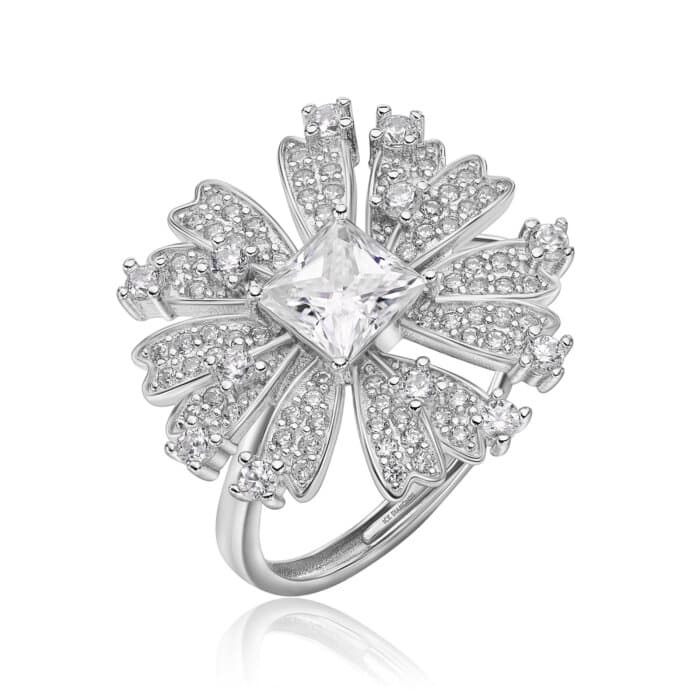 טבעת פרח אוניברסלית 1.94 קראט ice diamonds