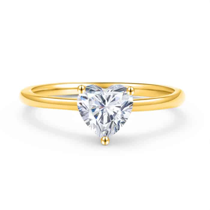 טבעת סוליטר דגם לב 1.1 קראט ice diamonds